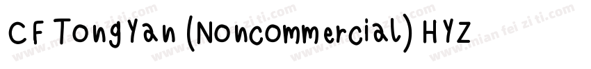 CF TongYan (Noncommercial) HYZhu字体转换